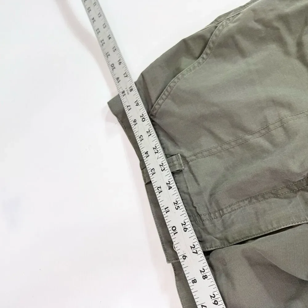 The North Face Shorts Mens 36 Regular Green‎ Cargo Hiking Olive Cotton